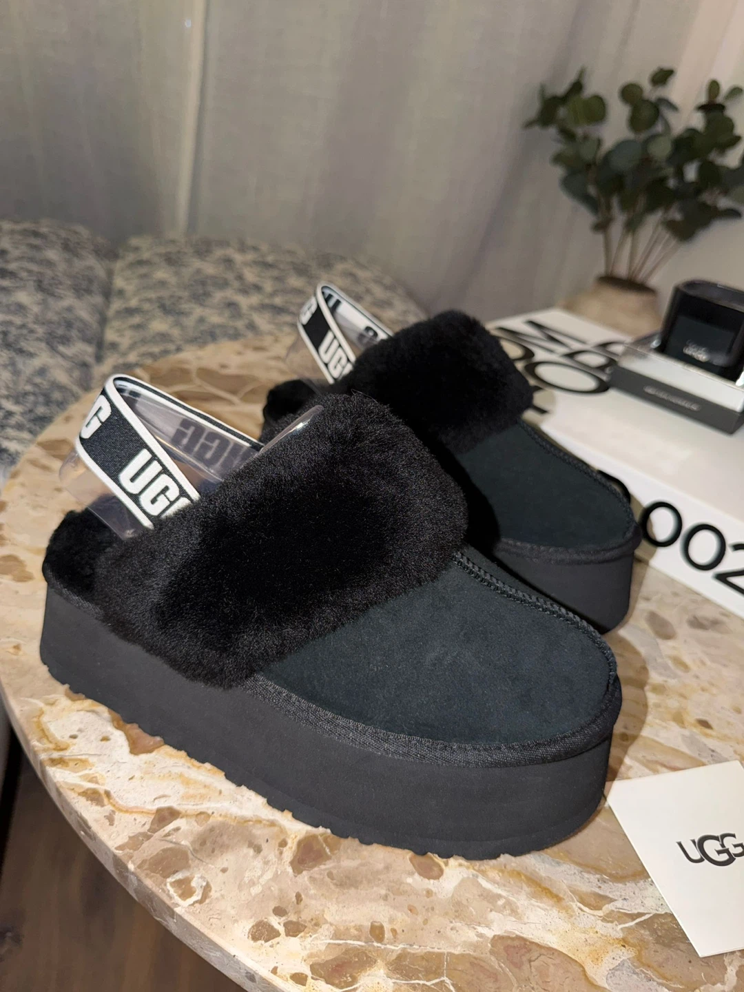 UGG Black Funkette Brand New No Box