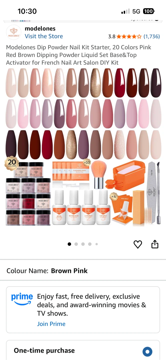 MODELONES Dip Powder Nail Kit - 20 Colors - photo 5
