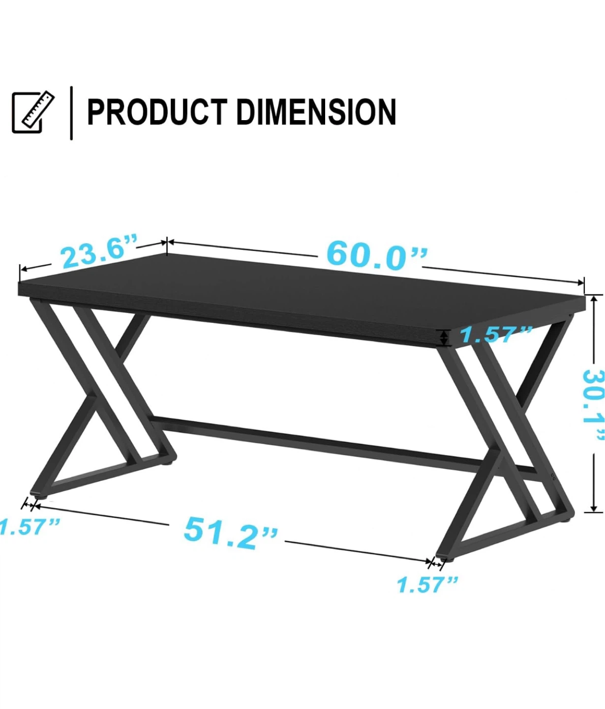 Gaming / work table - 60 inch - photo 2
