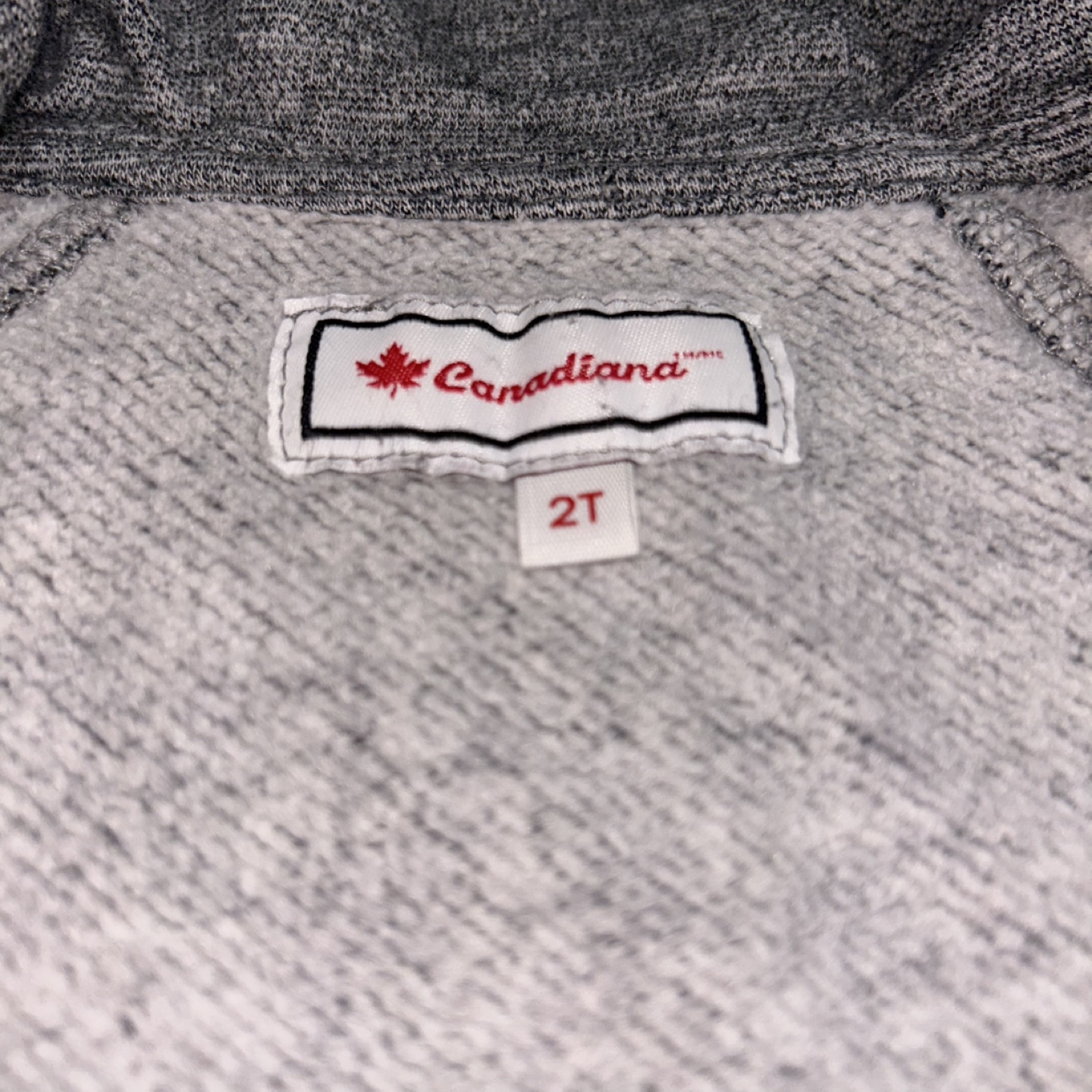 Canadiana Grey Full-Zip Hoodie 2T - photo 4