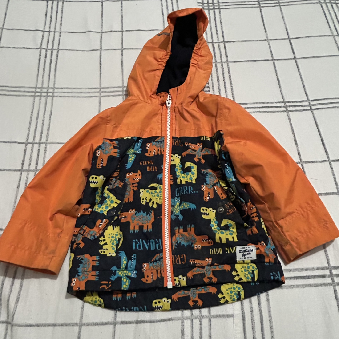 OshKosh B'gosh Dinosaur Print Hooded Jacket - 24M - photo 3