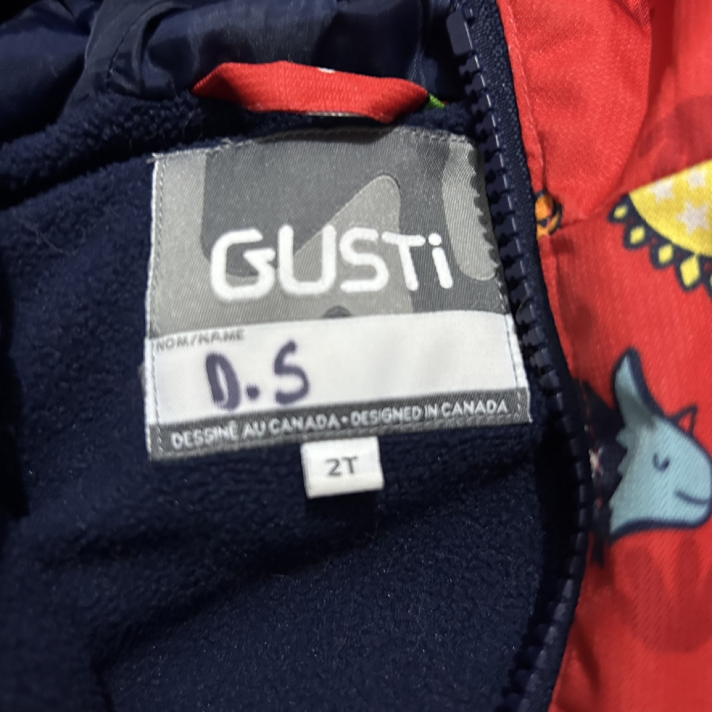 Gusti Kids Dinosaur Rain Jacket 2T - photo 3