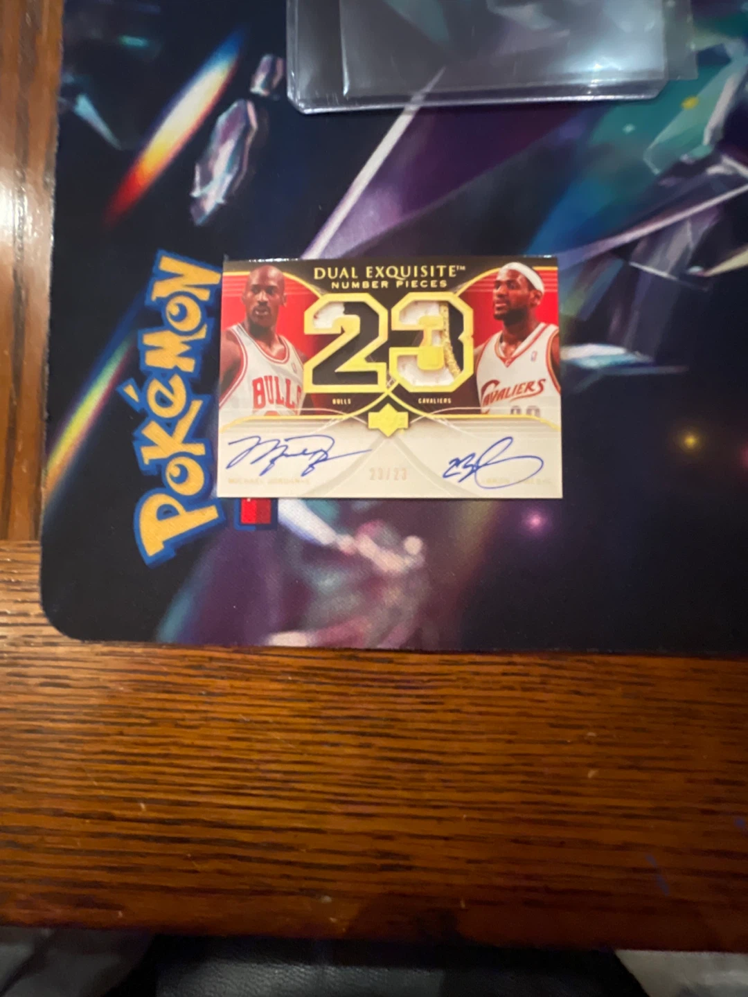 Exquisite Autographed Michael Jordan LeBron James