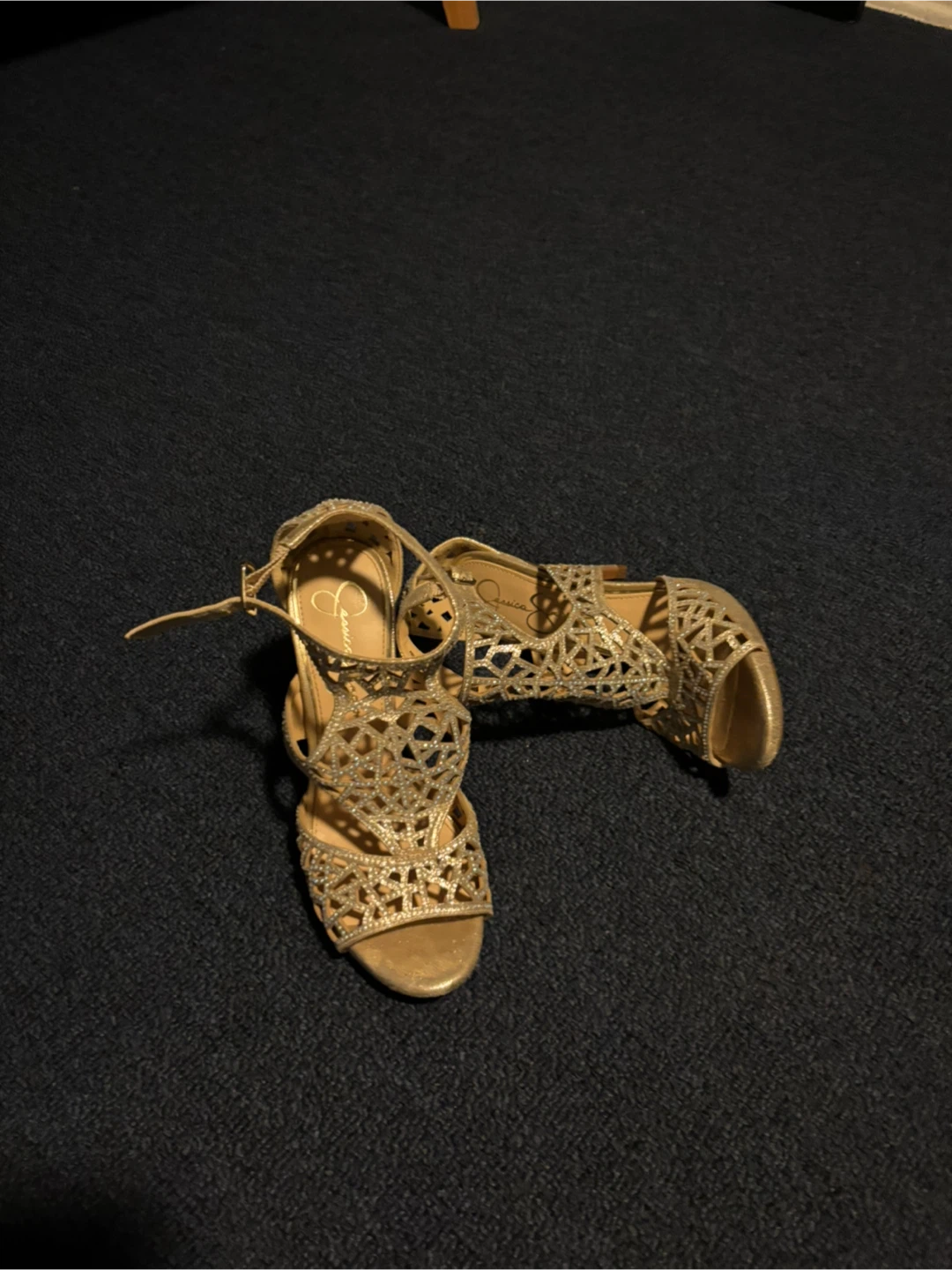 Jessica Simpson Women's Glitter High Heel Sandals