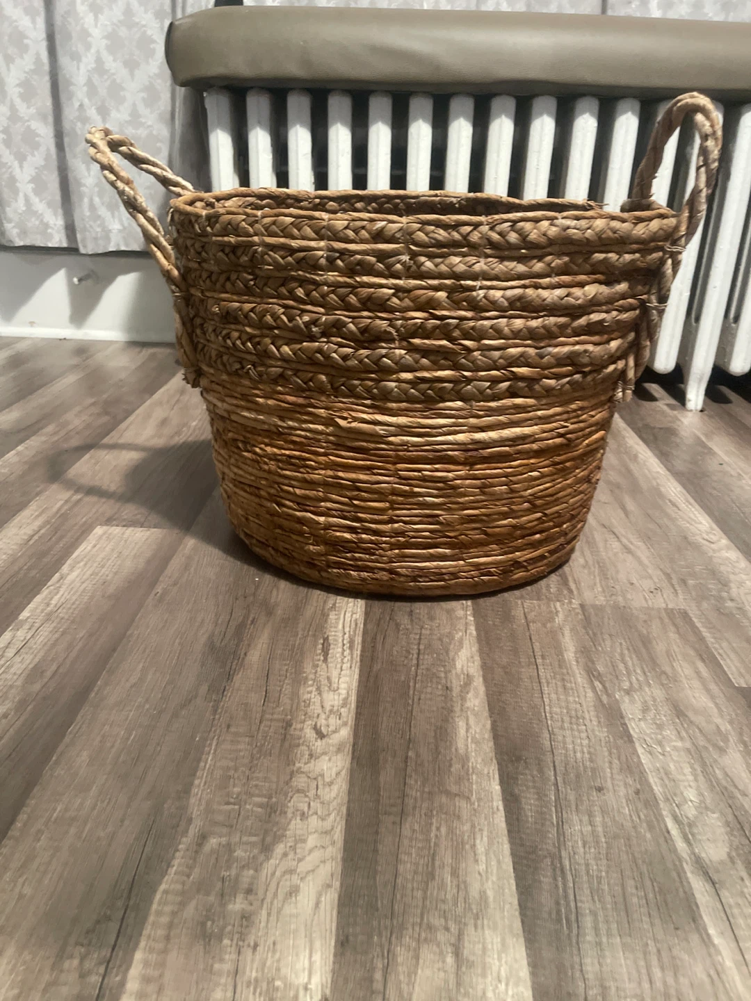 Woven Storage Basket with Handles - photo 2
