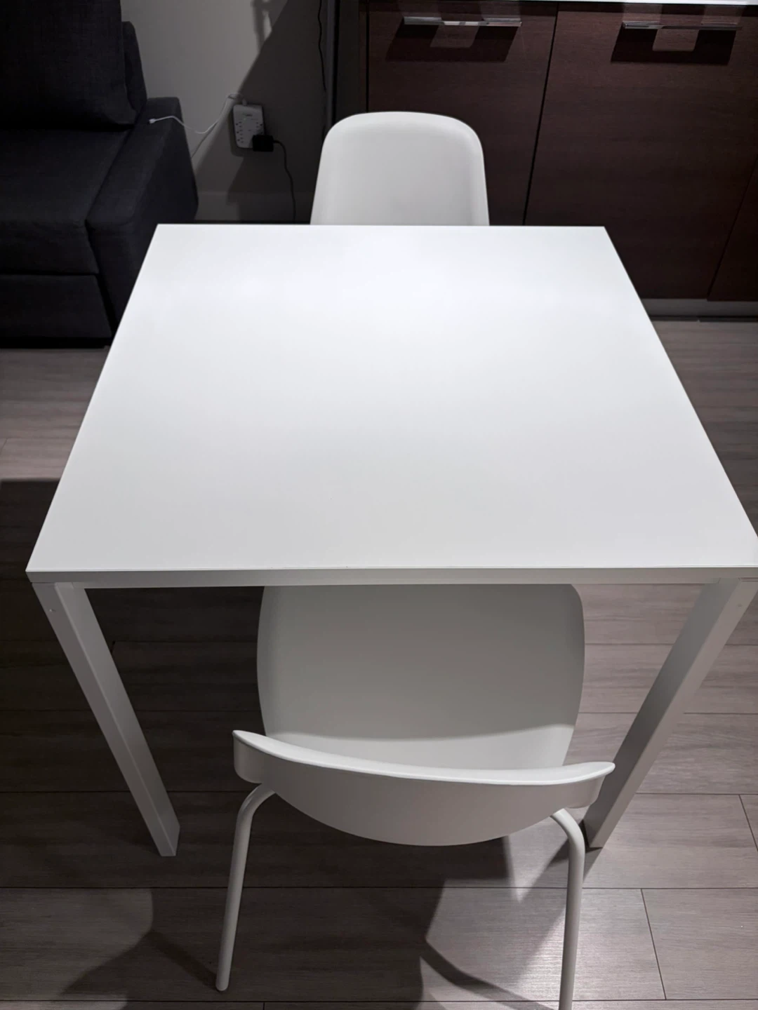 IKEA - VIHALS SQUARE TABLE WITH TWO CHAIRS