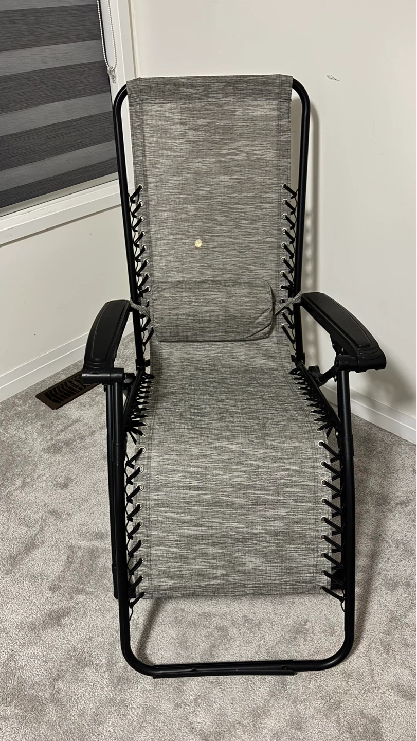🪑 Mainstays Zero Gravity Reclining Chair – Grey - photo 3