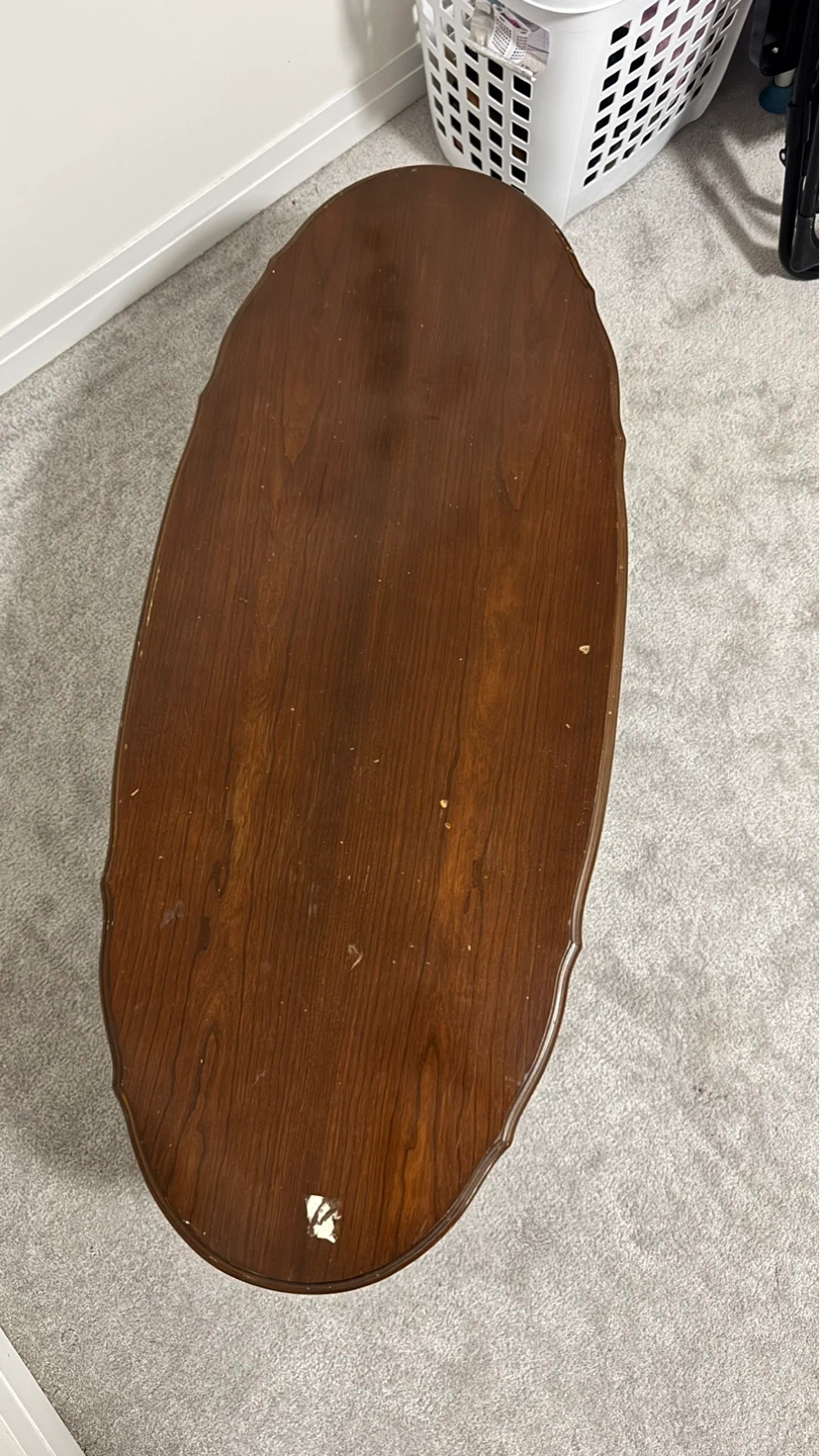 🪵 Wooden Oval Table for Sale