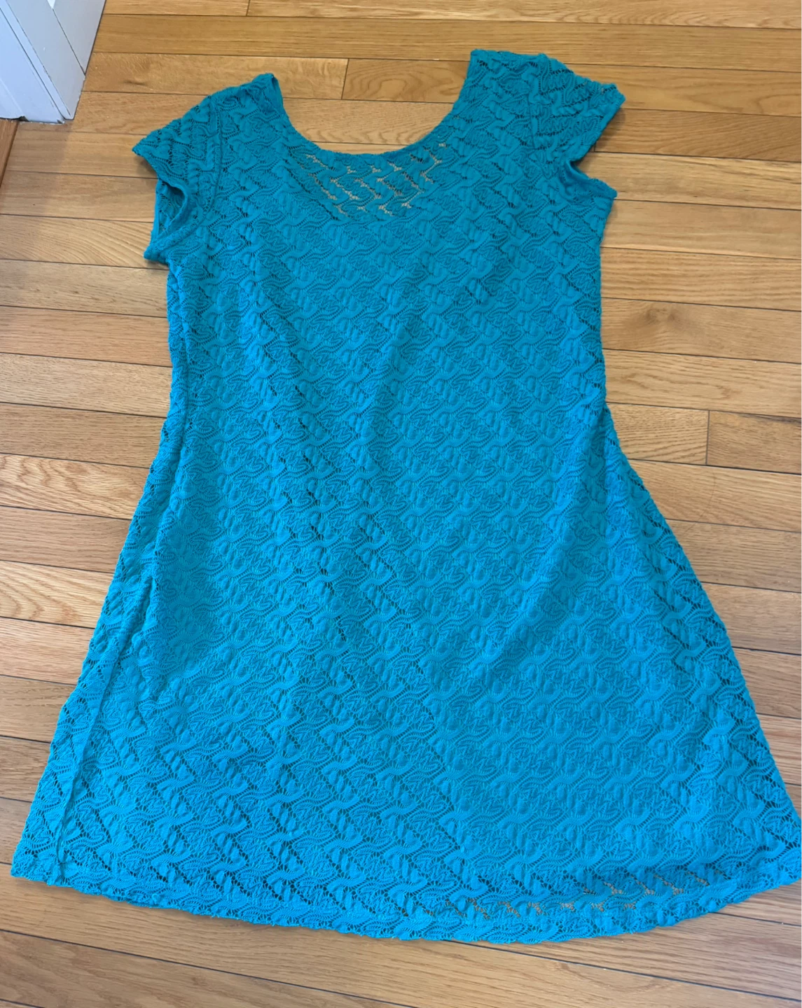 Teal Lace Dress