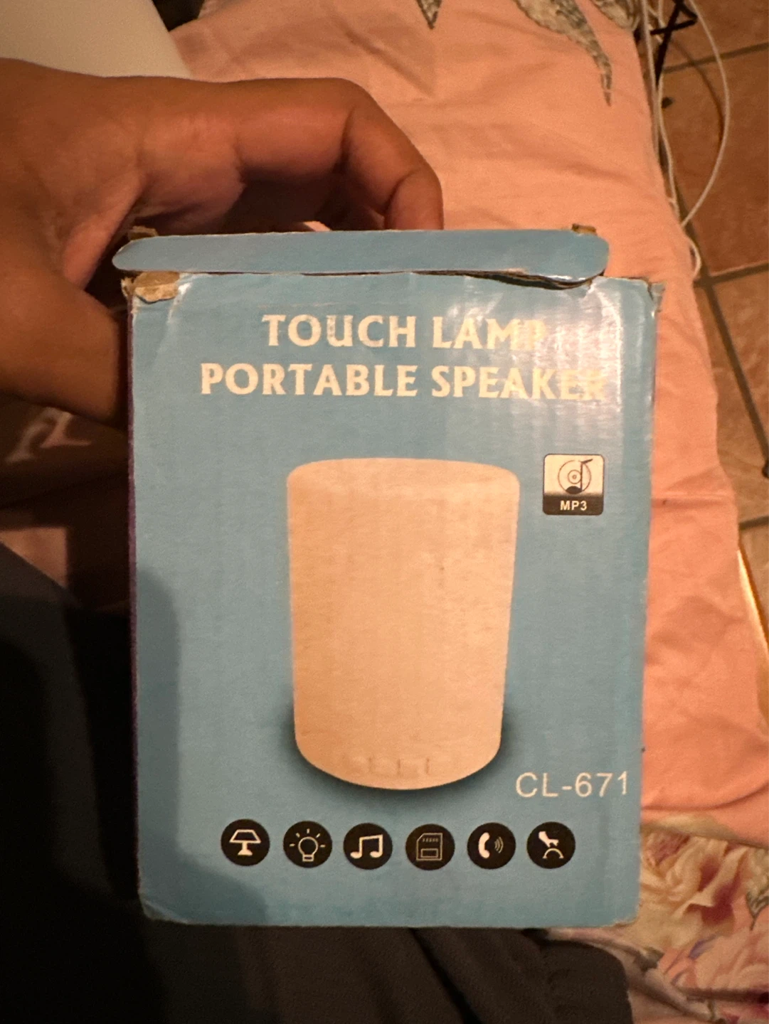 CL-671 Touch Lamp Portable Speaker - photo 3