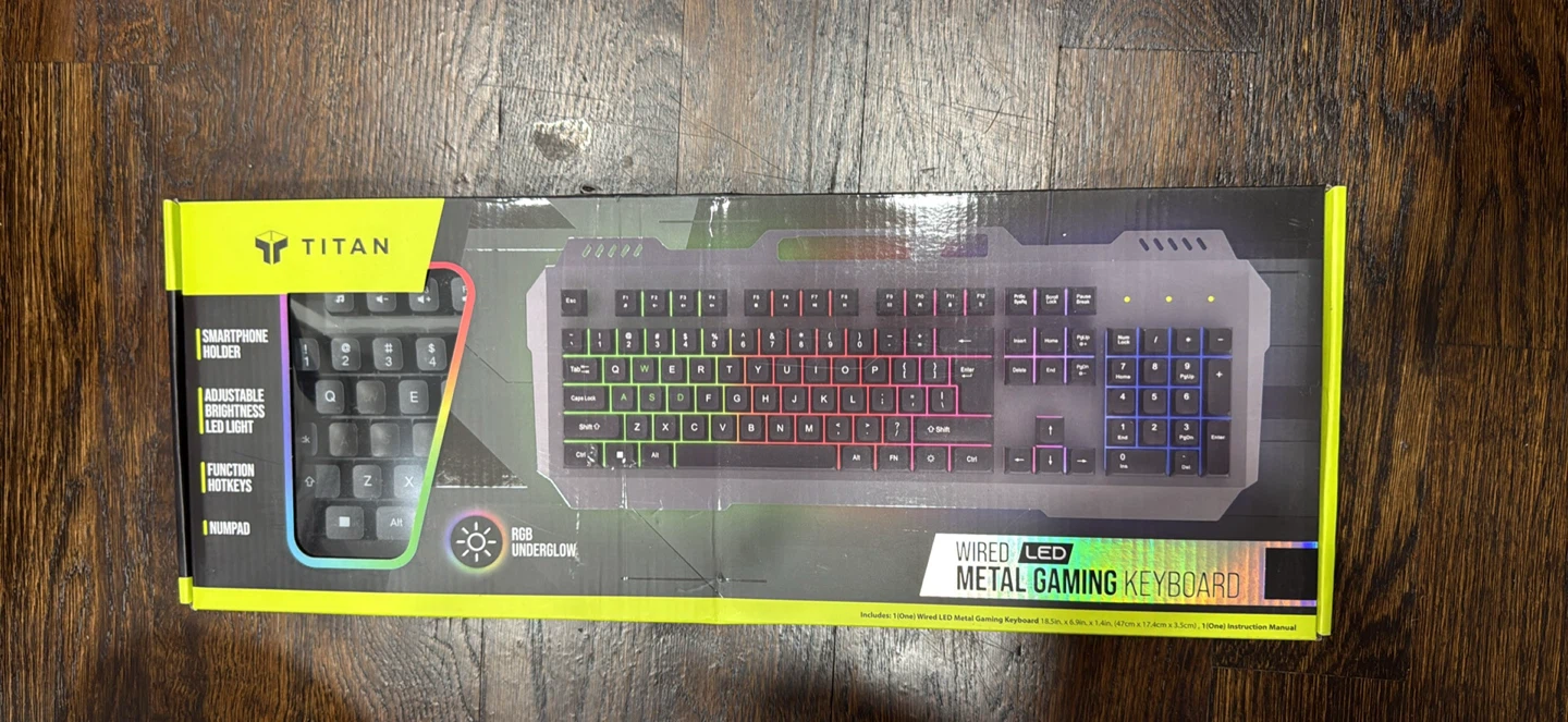 Titan Wired LED Metal Gaming Keyboard - photo 2