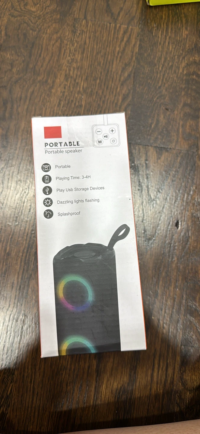 Portable Bluetooth Speaker with Lights - photo 2