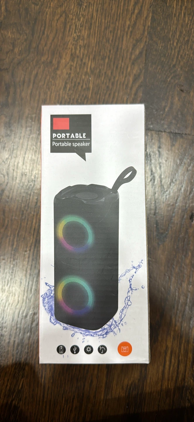 Portable Bluetooth Speaker with Lights