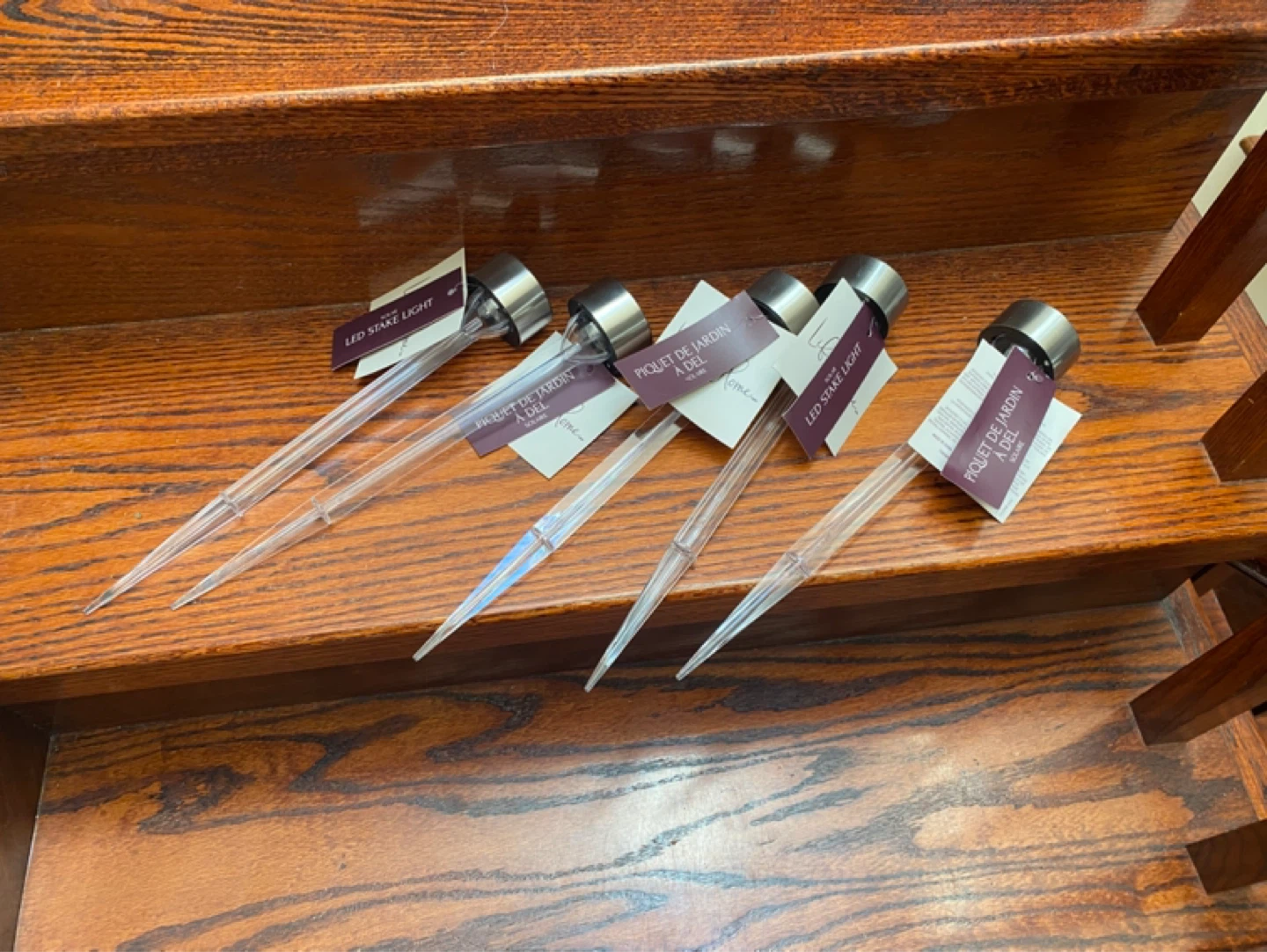 Life at Home Solar LED Stake Lights - Set of 4