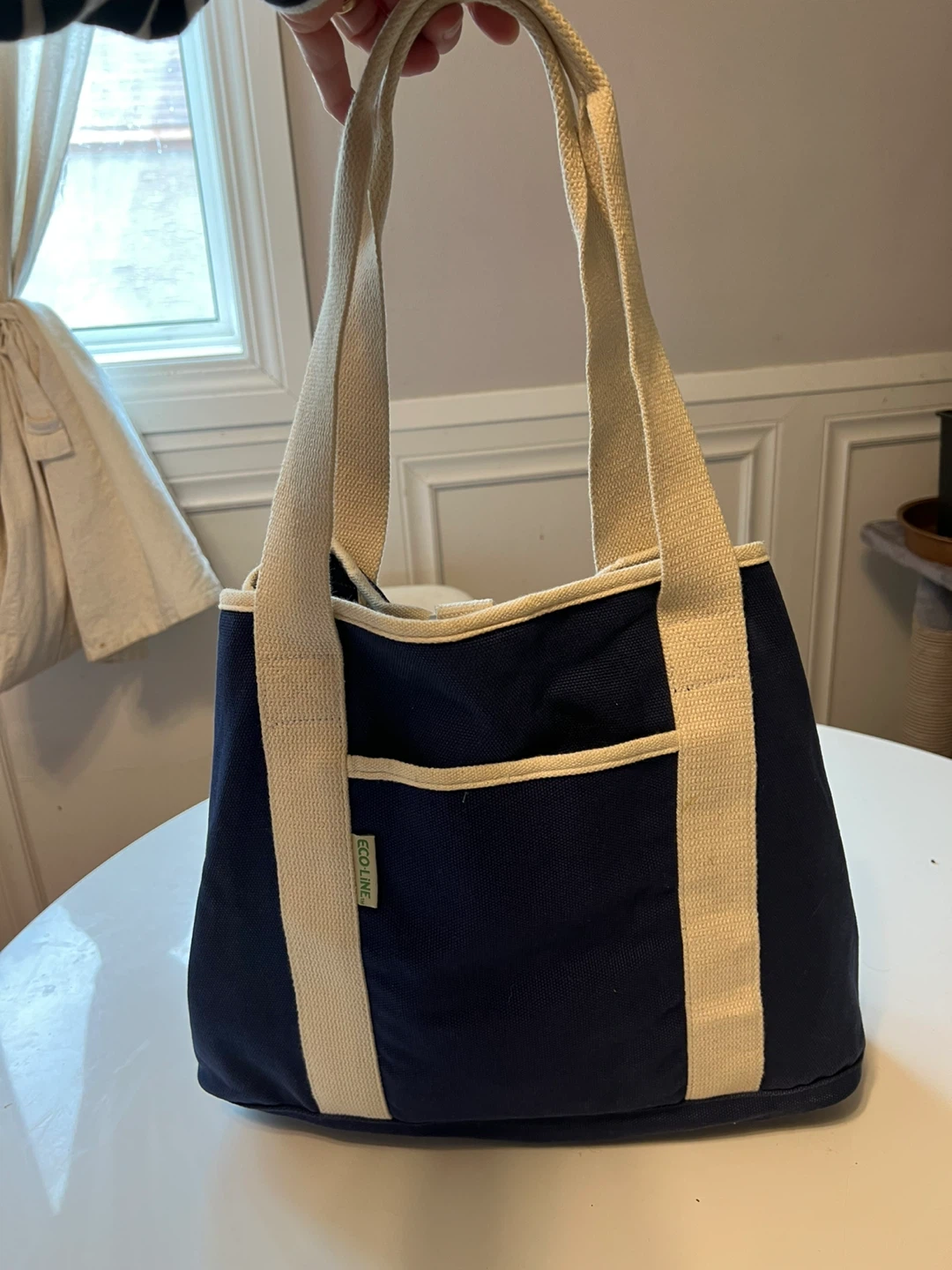 Navy Blue Canvas Tote Bag - photo 5