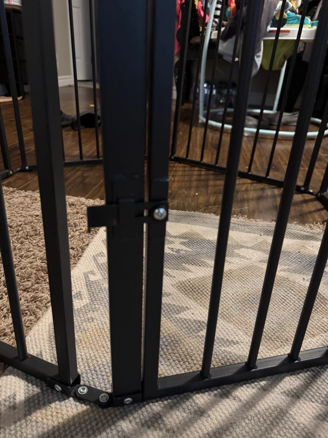 Black Metal Pet Playpen / Gate - photo 3
