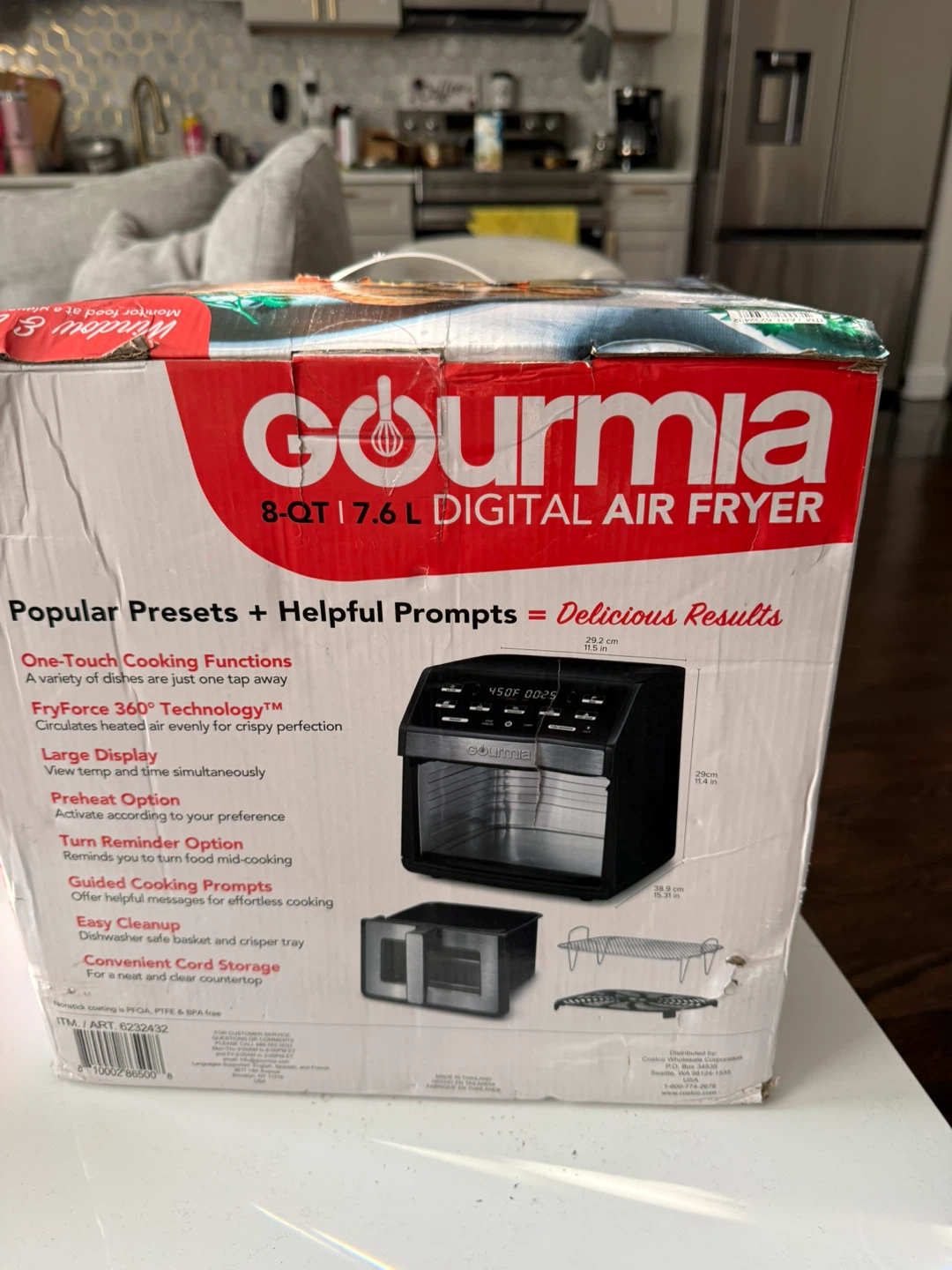 Gourmia 8-Qt 7.6L Digital Air Fryer - photo 3