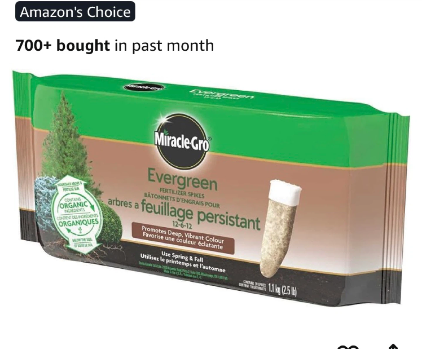Miracle-Gro Evergreen Plant Food Spikes for Trees & Shrubs - photo 3