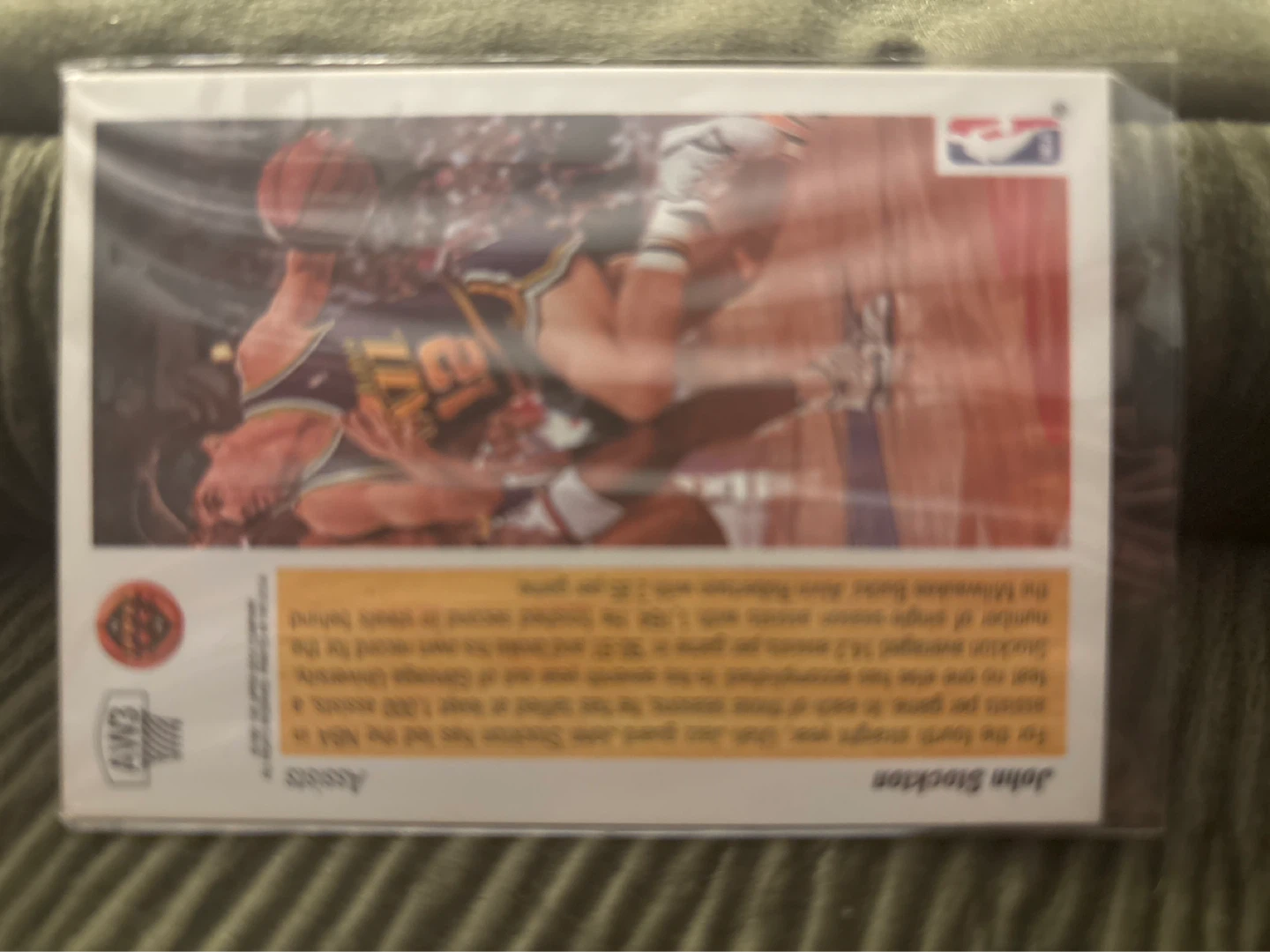 1991-92 Upper Deck John Stockton Basketball Card - photo 2