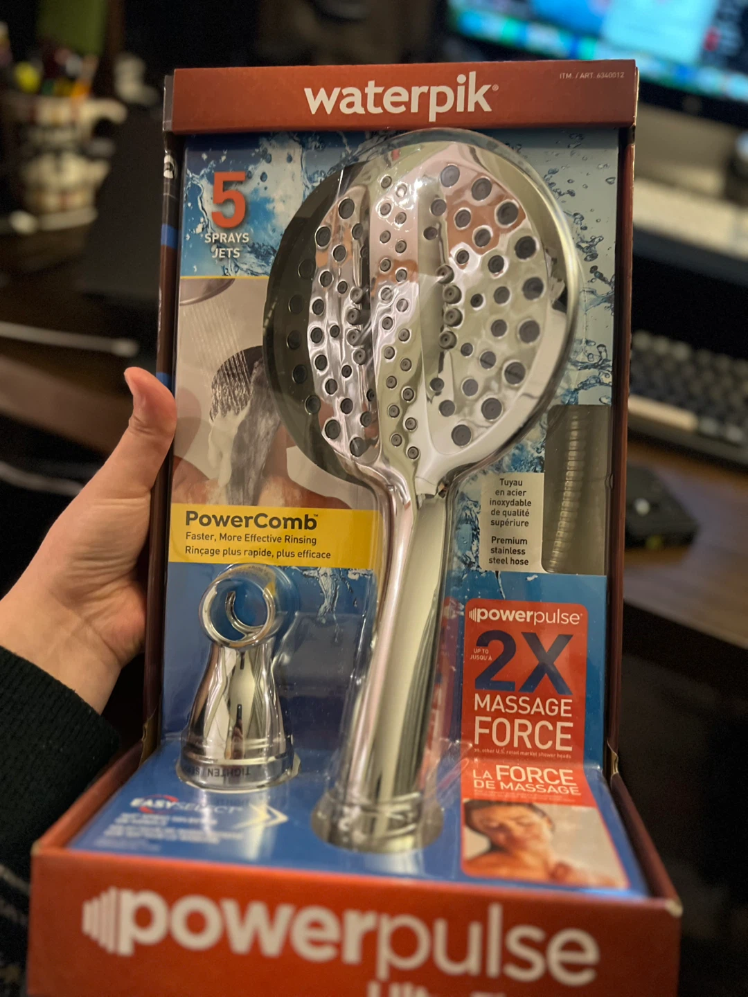 Waterpik PowerComb UltraThin+ Showerhead