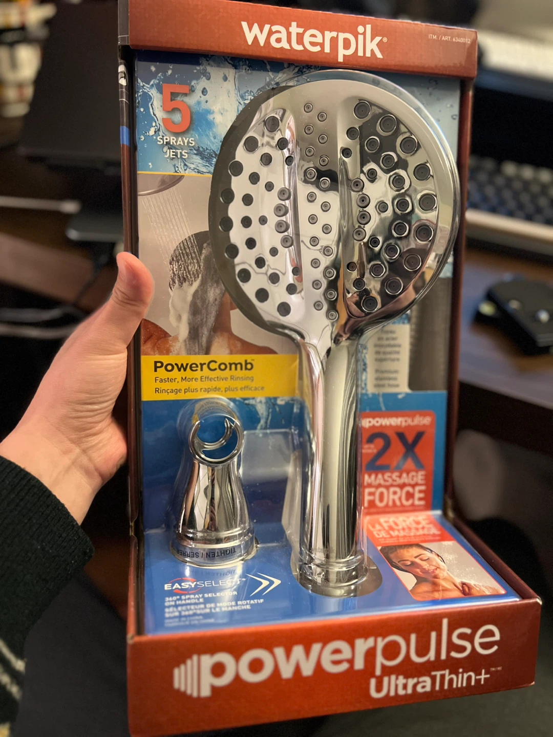 Waterpik PowerComb UltraThin+ Showerhead - photo 2