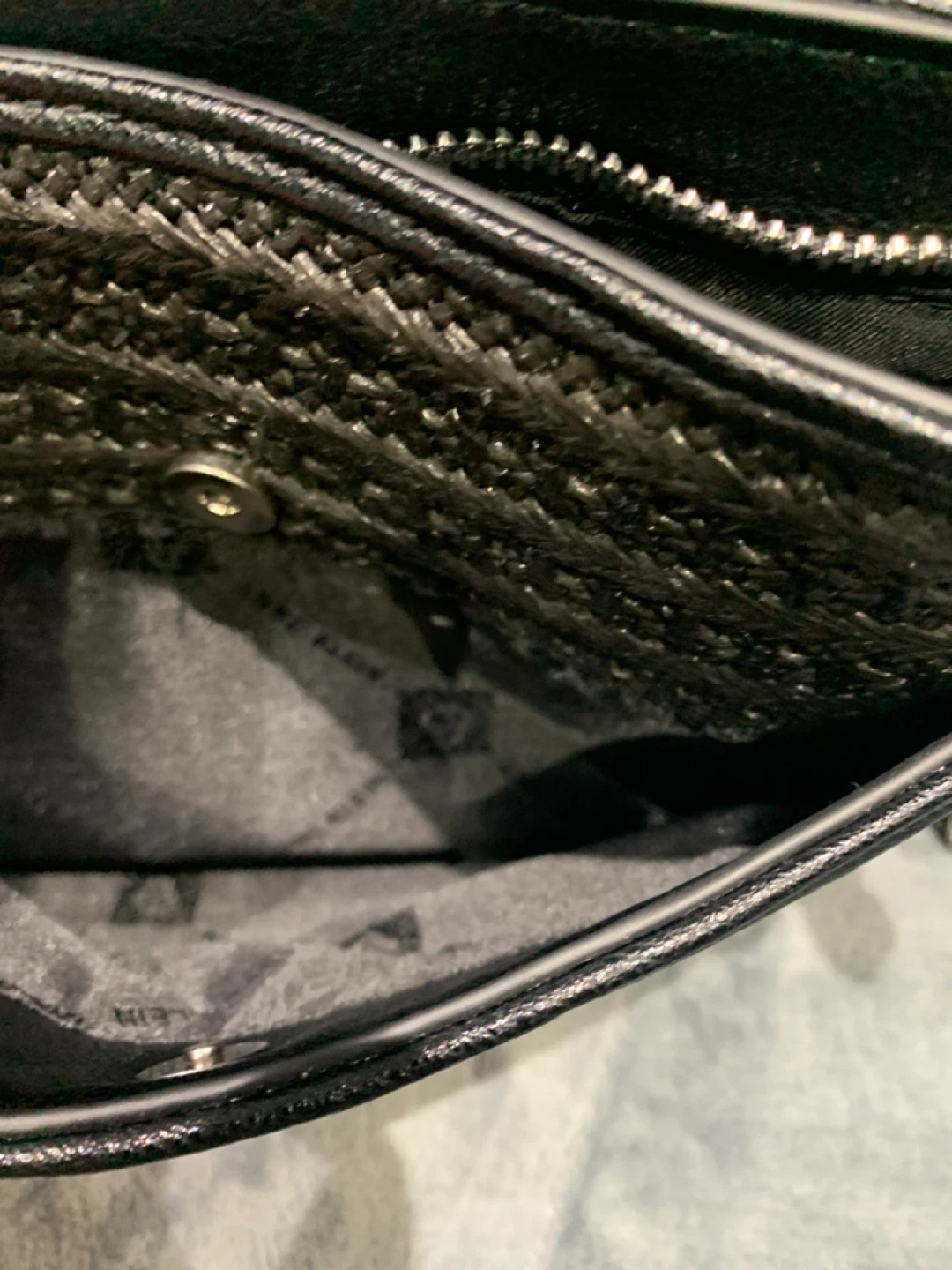 Anne Klein Black Woven Crossbody Bag - photo 4