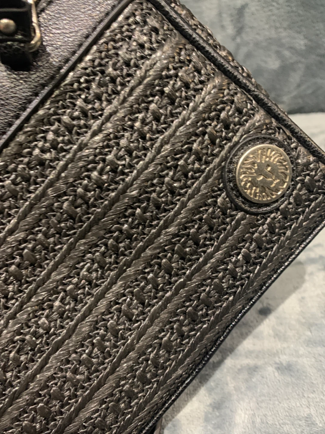 Anne Klein Black Woven Crossbody Bag - photo 3