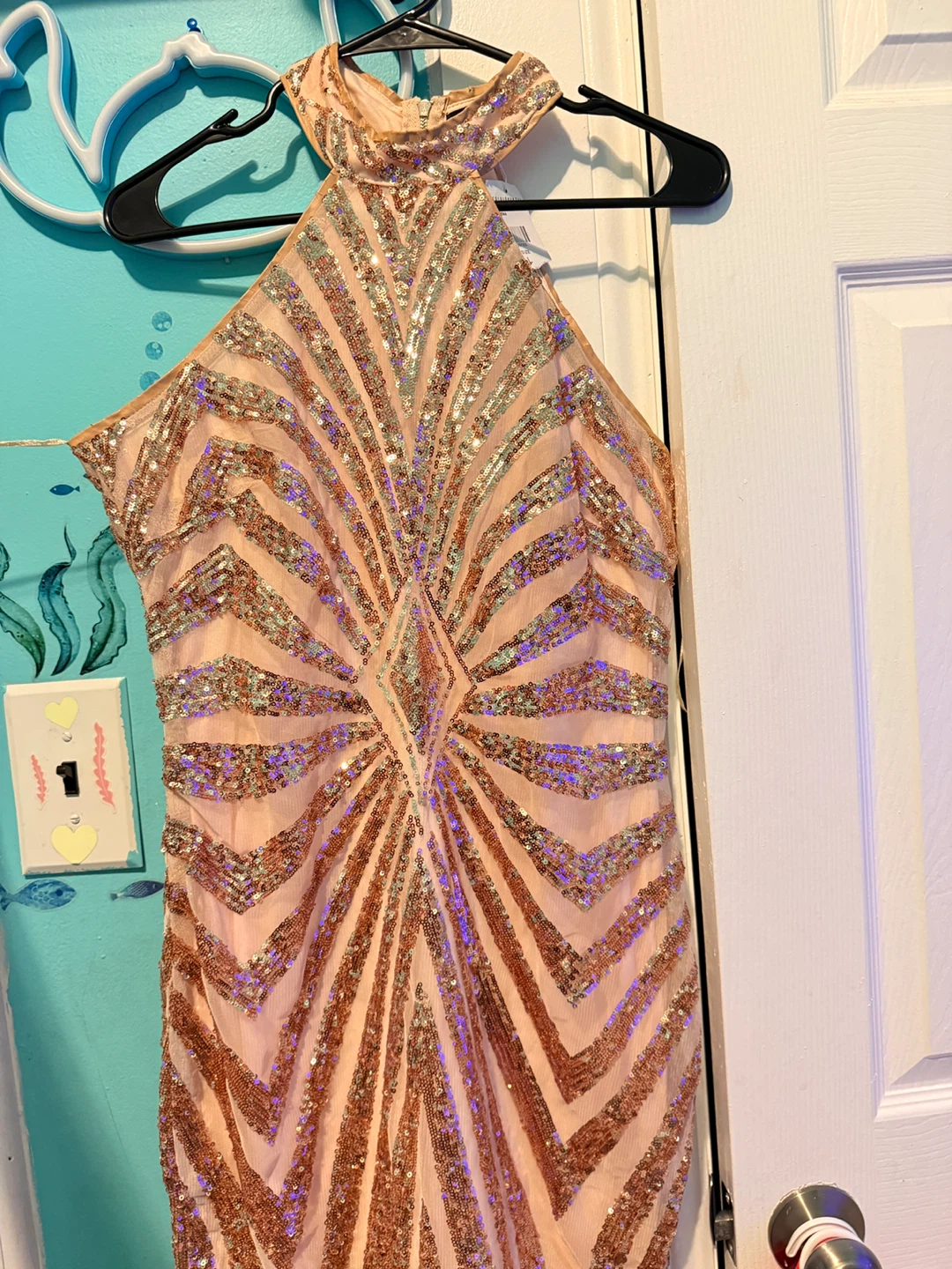 Fashion Nova Sequin Halter Dress - photo 5