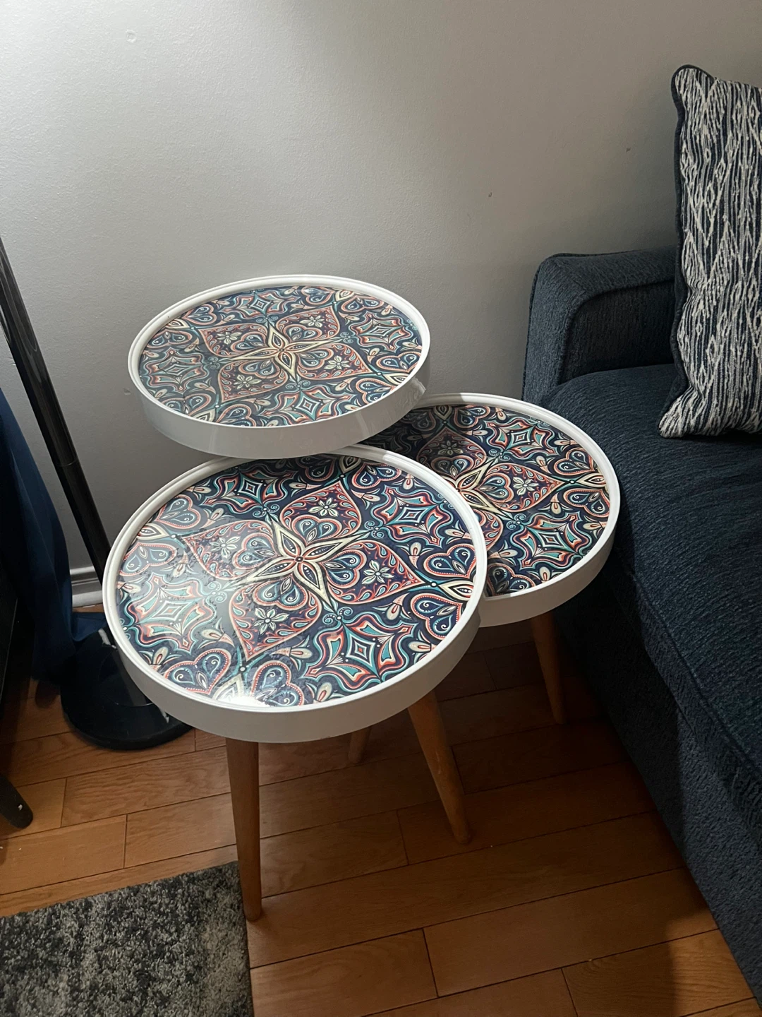 Set of 3 Round Accent Side Tables