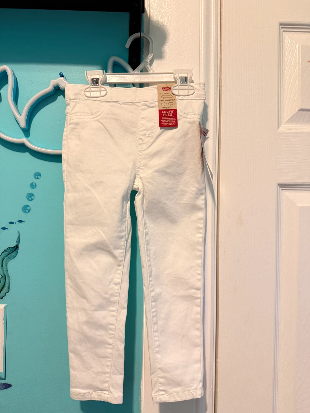 Levi's Pull-On Jeggings White Size 4T