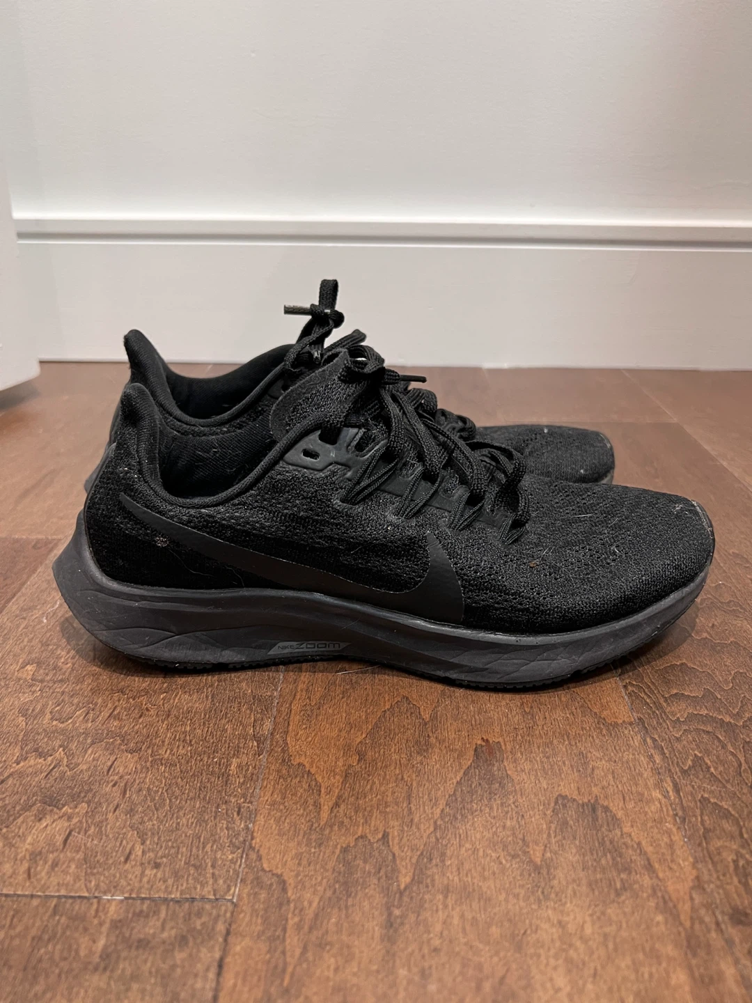 Nike Air Zoom Pegasus Black Running Shoes -US6.5
