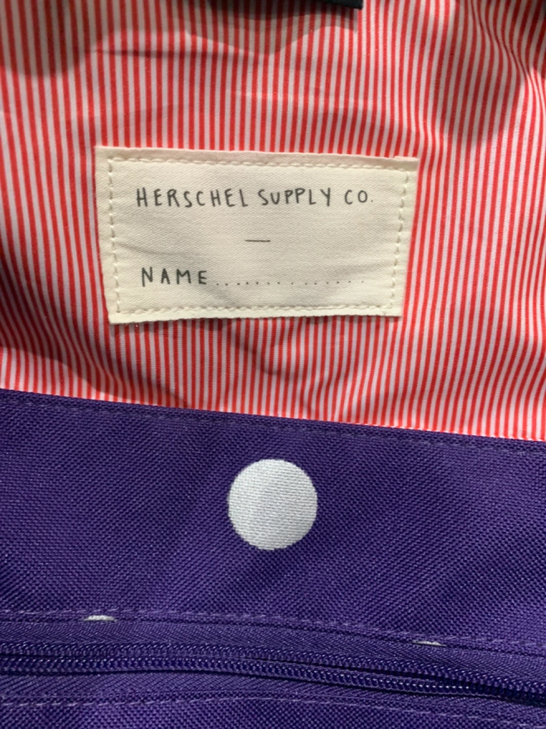 Herschel Purple Polka Dot Backpack - photo 5