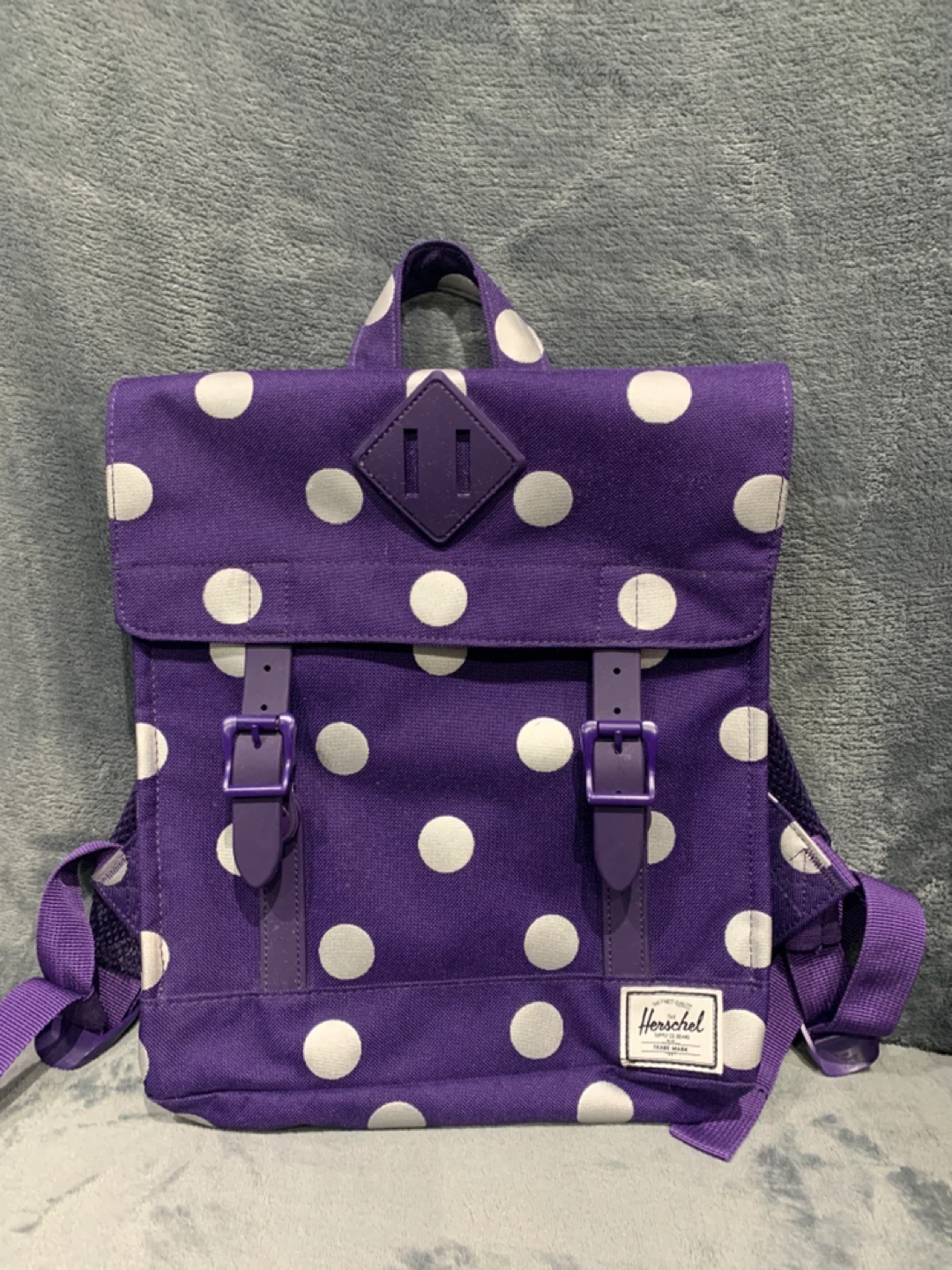 Herschel Purple Polka Dot Backpack