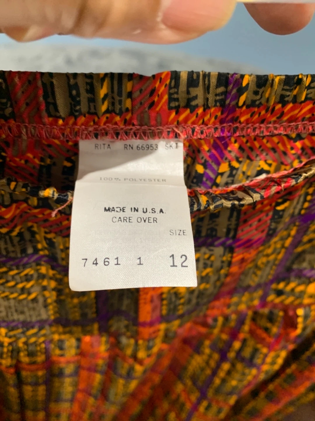 Rita Plaid Pleated Midi Skirt Size 12 - photo 4