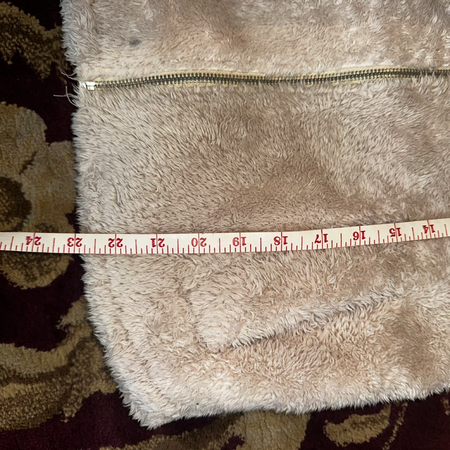 Beige Teddy Fleece Zip-Up Jacket XS-S - photo 5