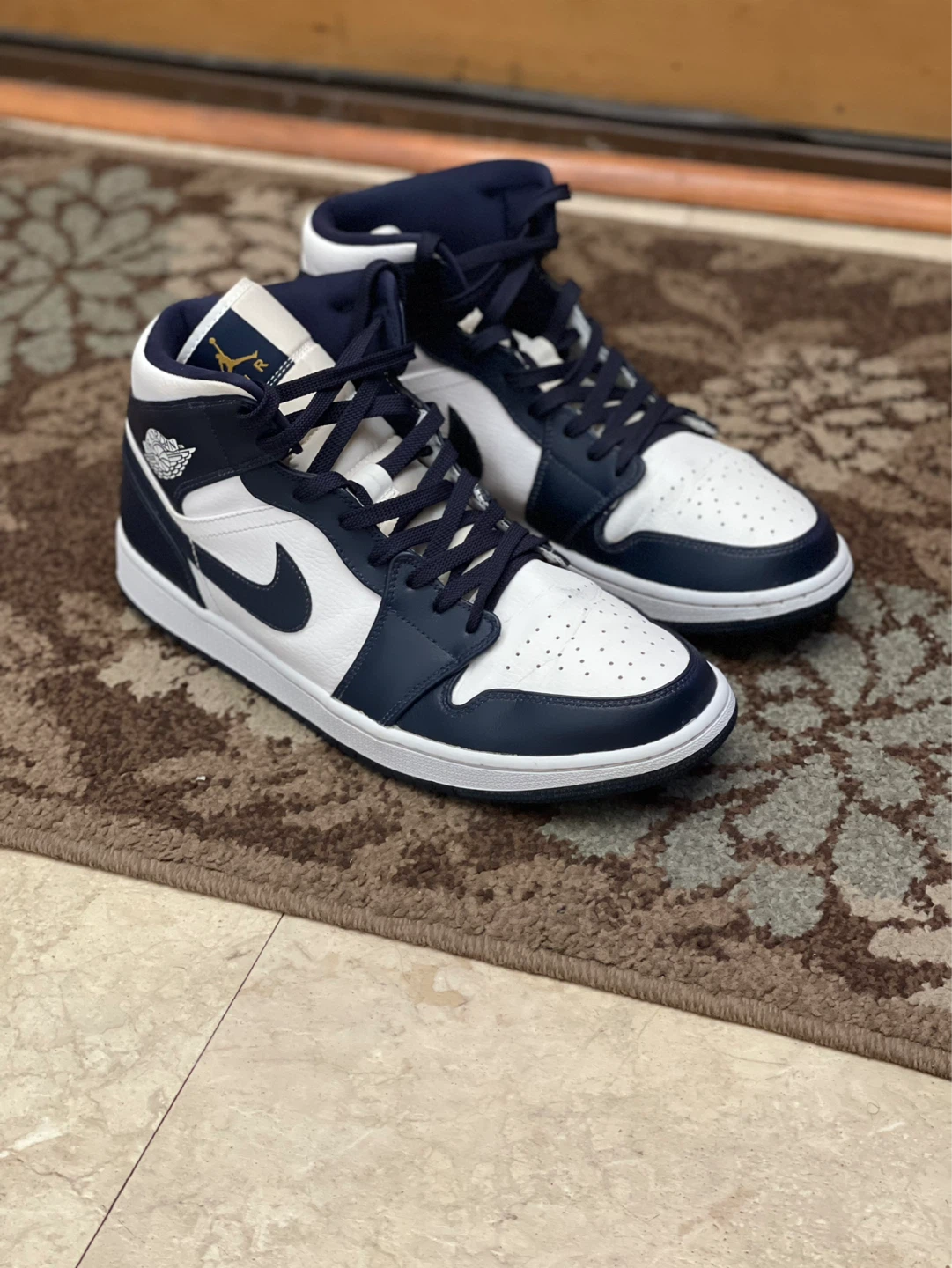 MEN’S JORDAN 1 MID  SNEAKERS “ARMORY NAVY” SIZE 12 - photo 5