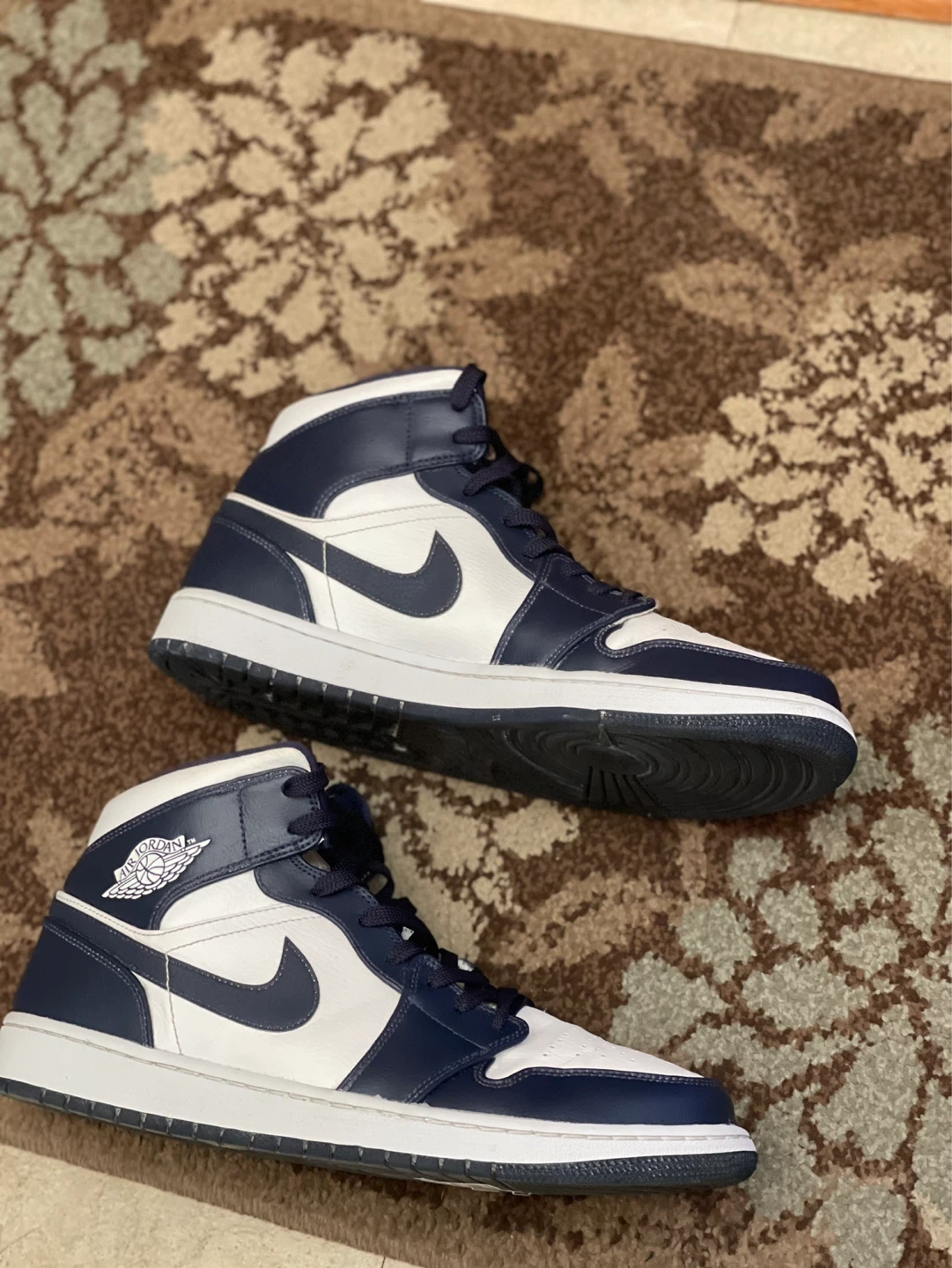 MEN’S JORDAN 1 MID  SNEAKERS “ARMORY NAVY” SIZE 12 - photo 3