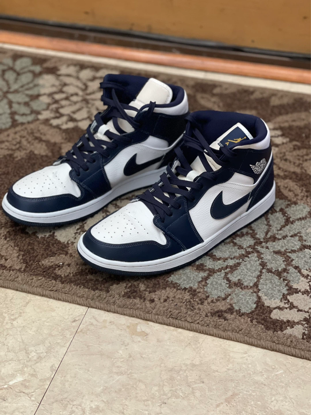 MEN’S JORDAN 1 MID  SNEAKERS “ARMORY NAVY” SIZE 12 - photo 2