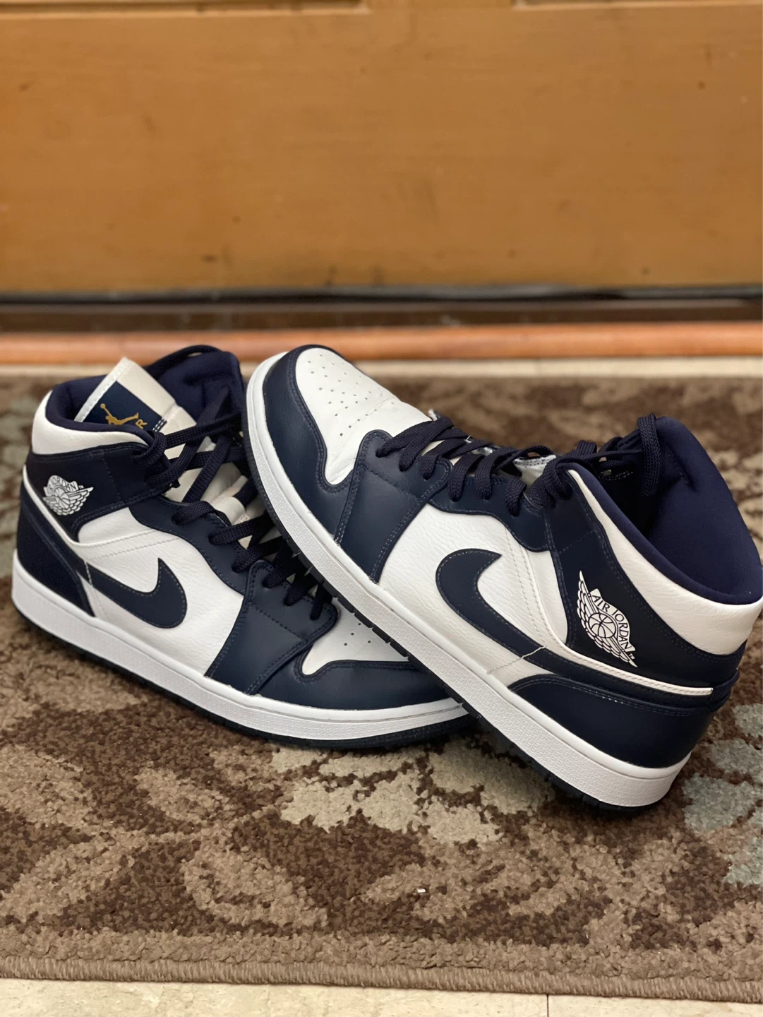 MEN’S JORDAN 1 MID  SNEAKERS “ARMORY NAVY” SIZE 12 - photo 4