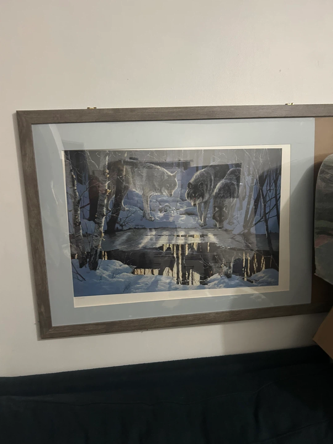 Framed Wolf Art Print - photo 2