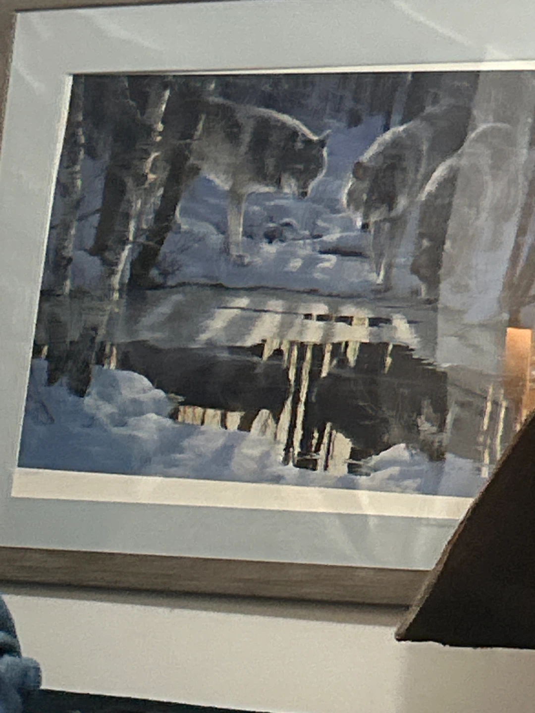 Framed Wolf Art Print