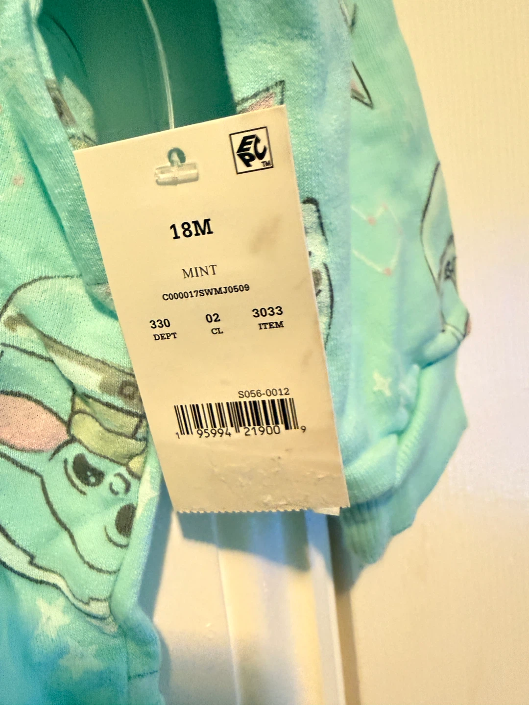 "The Mandalorian" Grogu Sweatshirt - Mint - 18 Months - photo 2