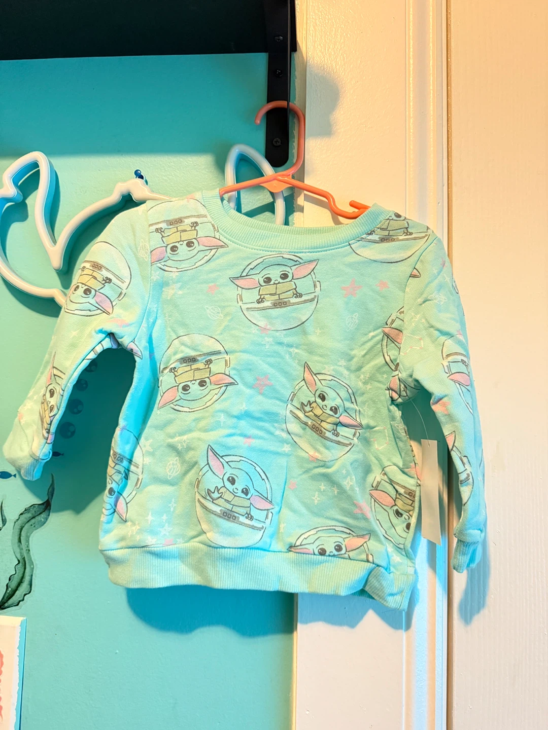 "The Mandalorian" Grogu Sweatshirt - Mint - 18 Months