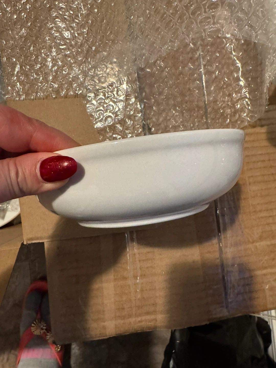 White Dinner Plates with Gold Trim - photo 5