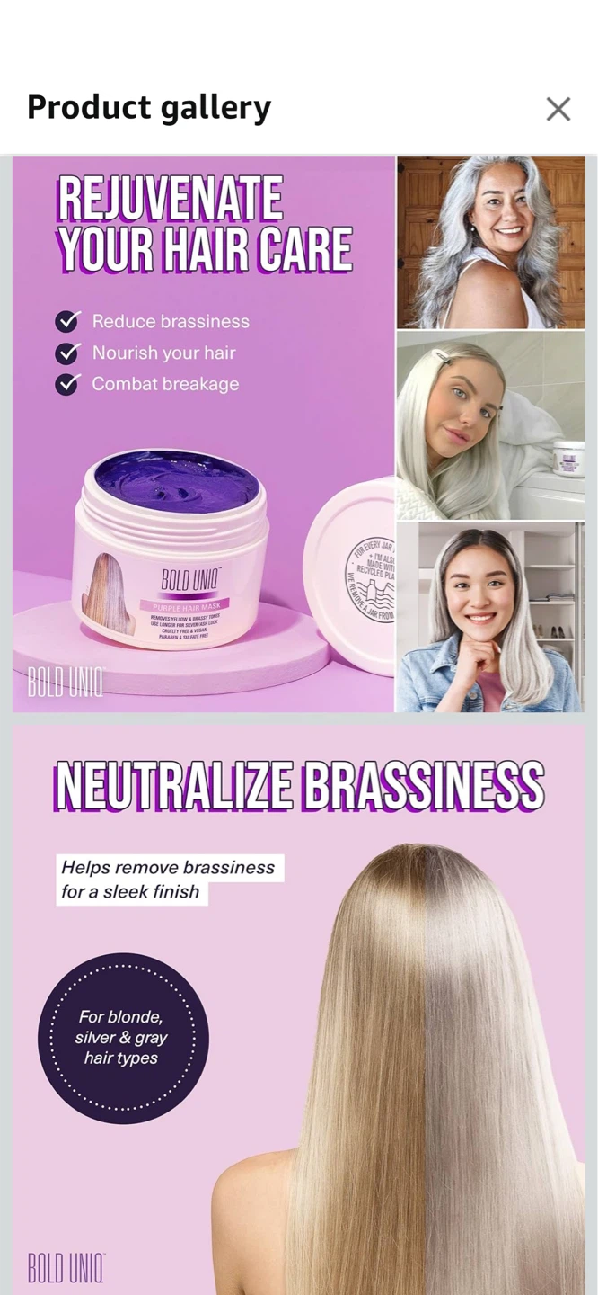 Bold Uniq Purple Hair Mask . New !