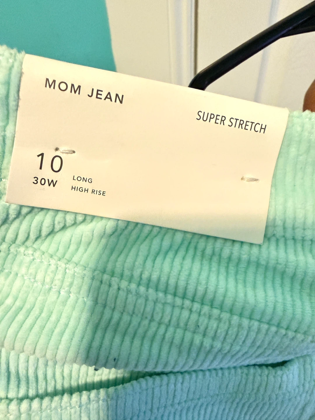 American Eagle Mom Jean Corduroy Pants Size 10 Long - photo 2
