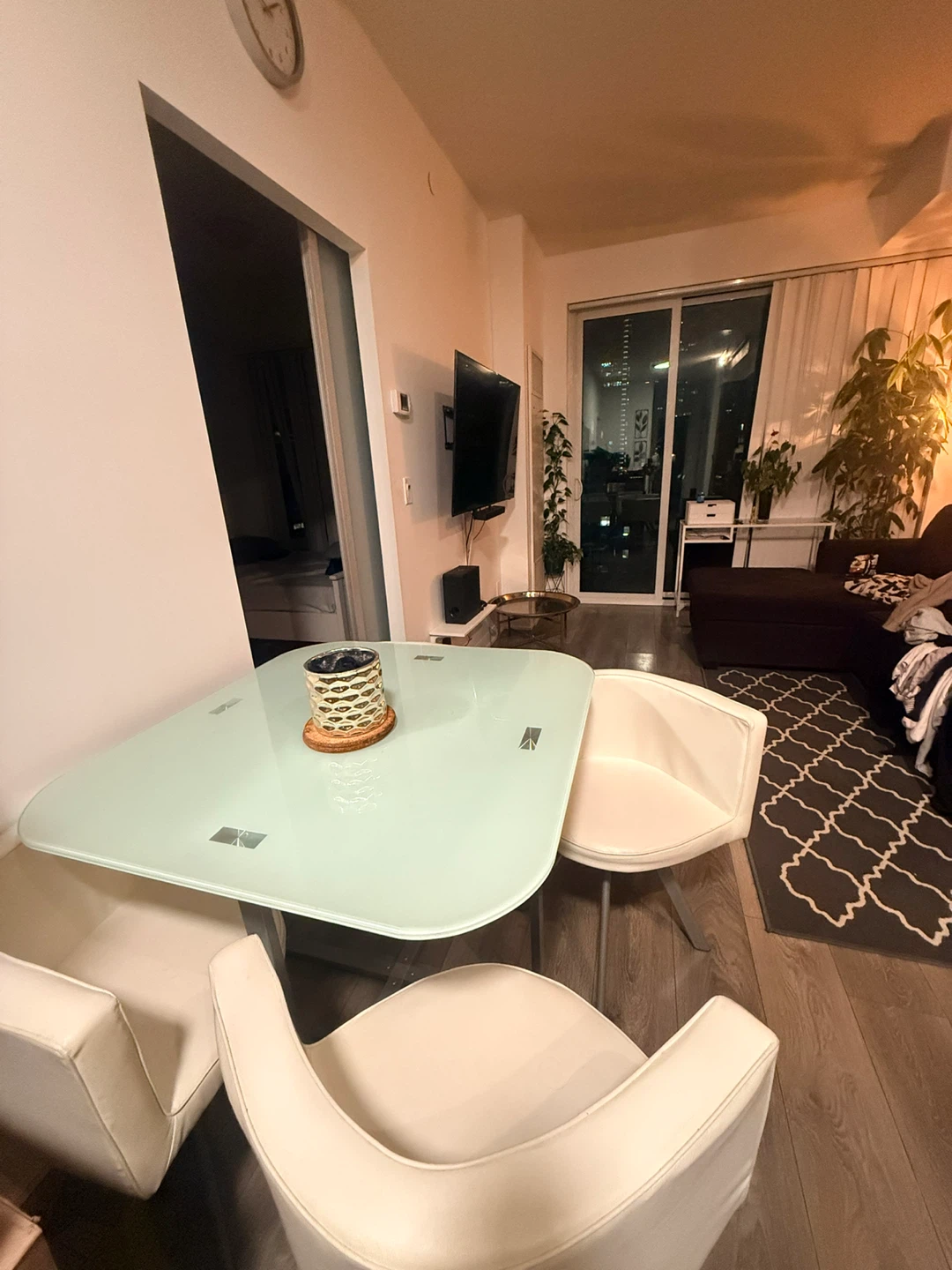 Glass Top Dining Table Set with 4 Chairs - photo 5