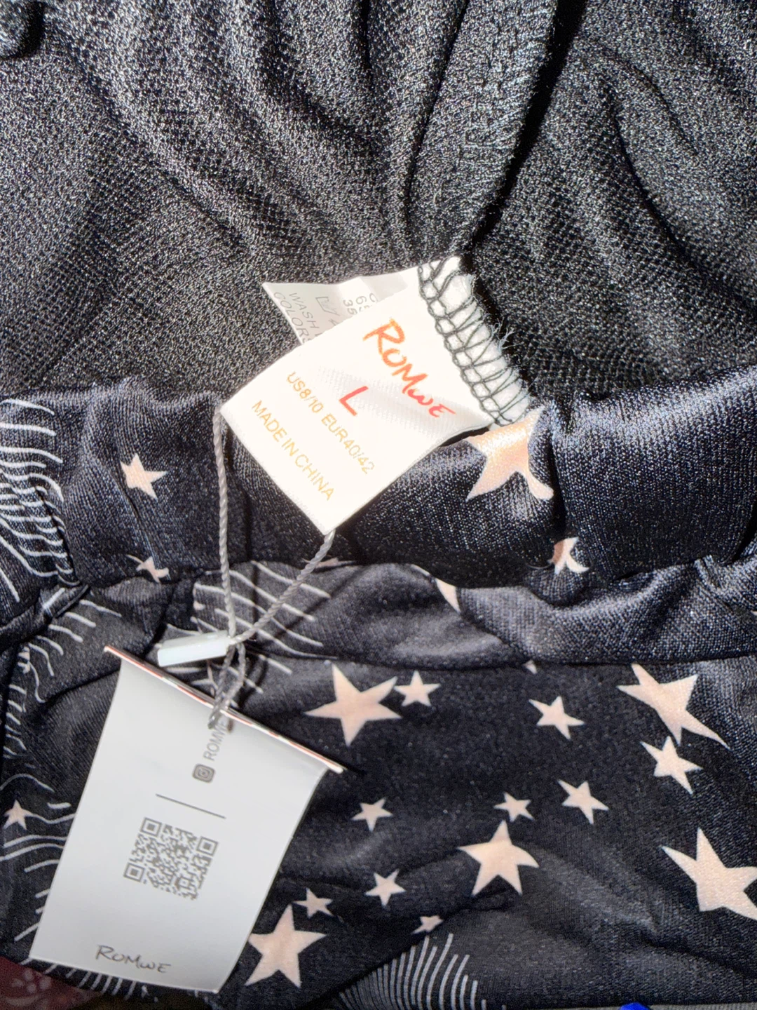 Romwe Celestial Print Joggers - Size L - photo 2