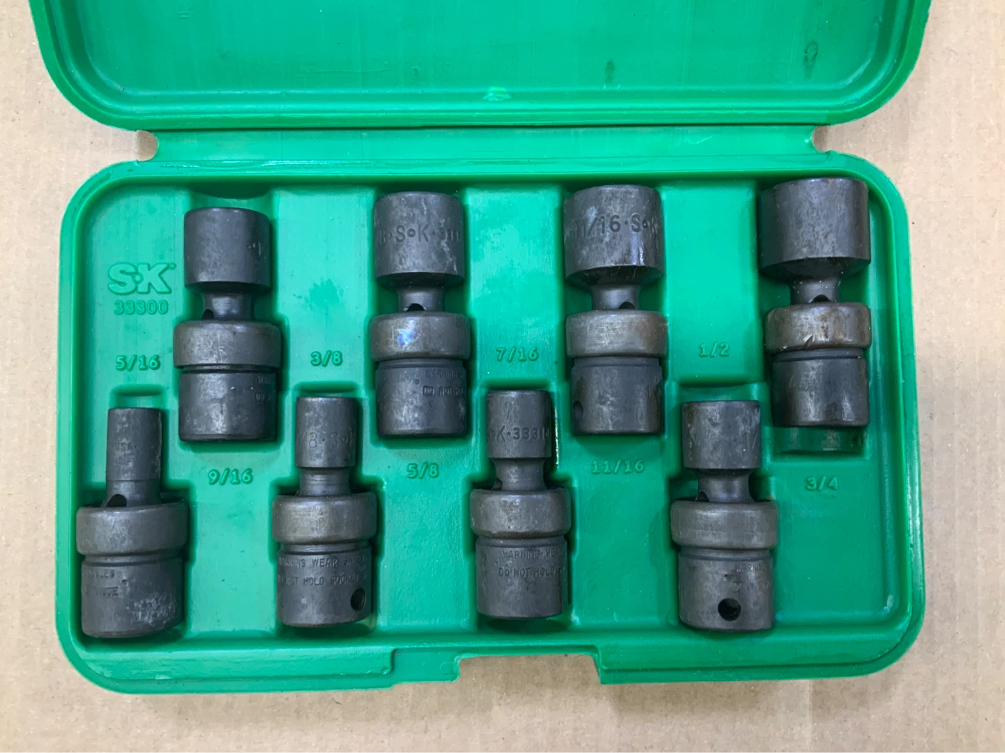 SK 8-Piece 6-Point Swivel Socket Set (5/16” to 3/4”)
