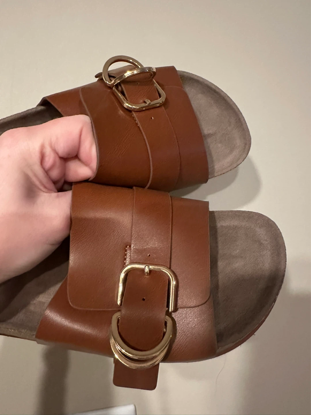 H&M Brown Buckle Slide Sandals - photo 3